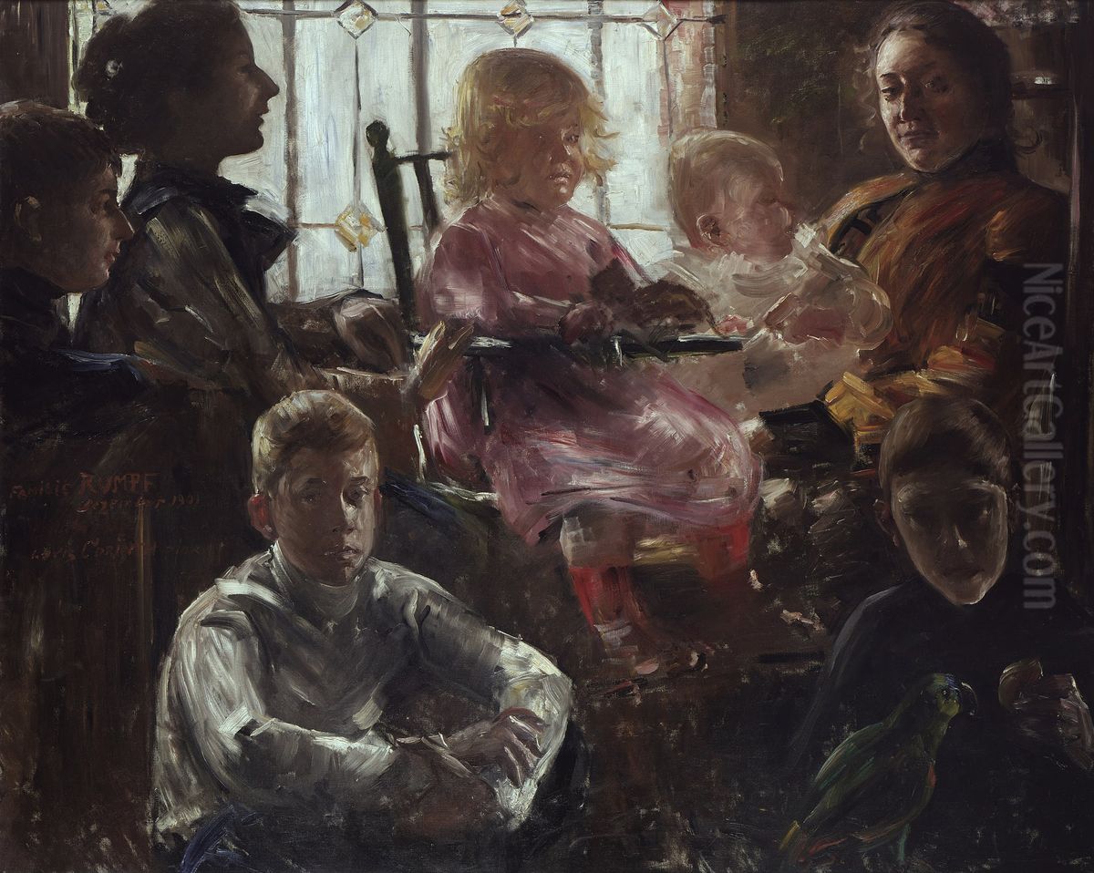 Familie Rumpf Oil Painting by Lovis (Franz Heinrich Louis) Corinth