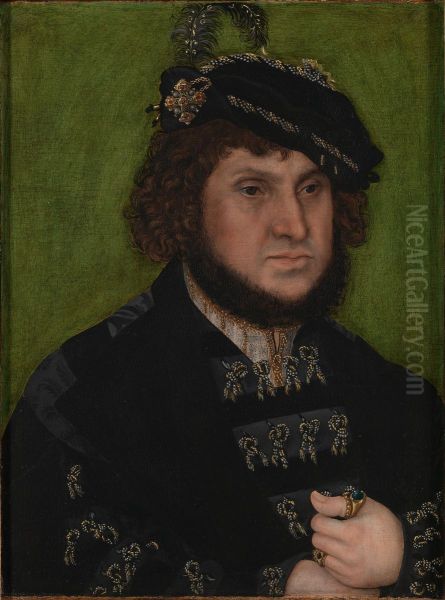 Portrait ofJohn, Elector of Saxony Oil Painting by Lucas Cranach the Elder