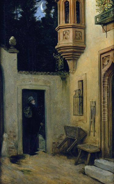 Abschied im Morgengrauen Oil Painting by Moritz von Schwind