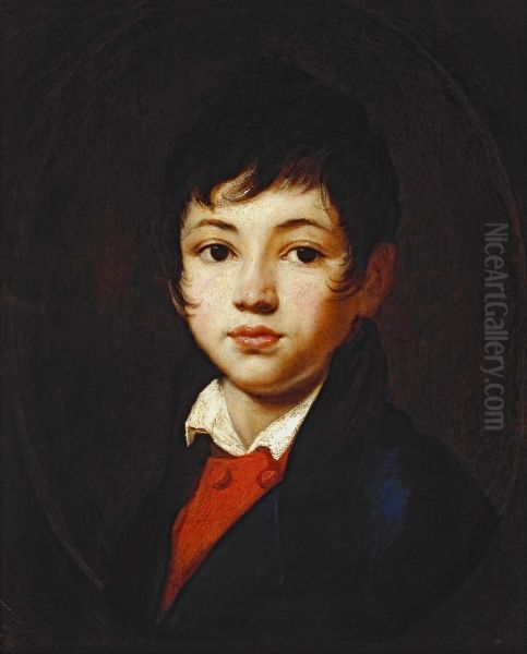 <<Portret A.A.Celiseva>> Oil Painting by Orest Kiprensky