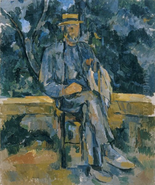 Portrait of Peasant Oil Painting by Paul Cezanne