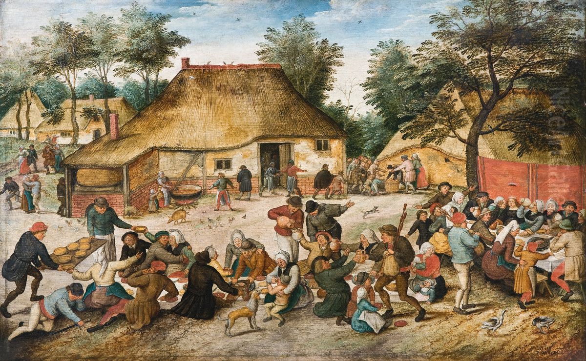 The Peasant Wedding Oil Painting by Pieter Brueghel the Younger