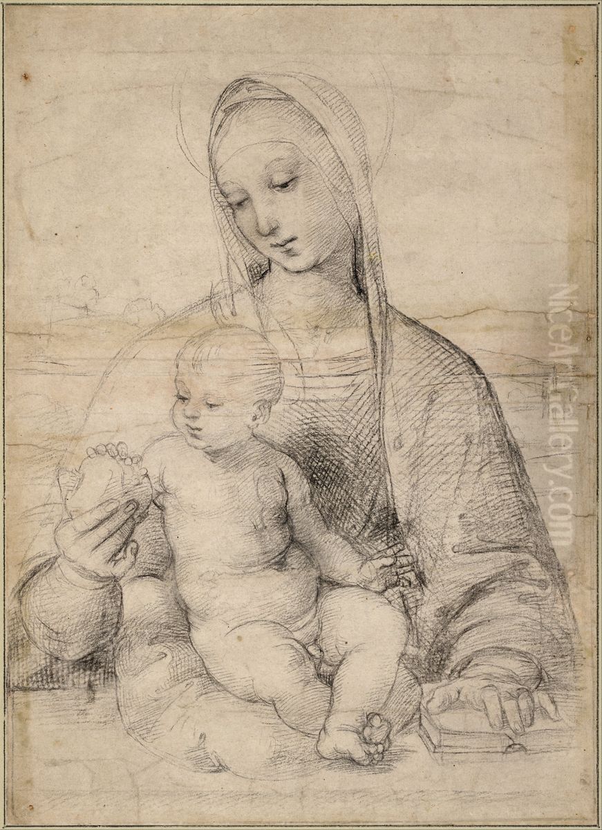 Madonna of the Pomegranate Oil Painting by Raphael