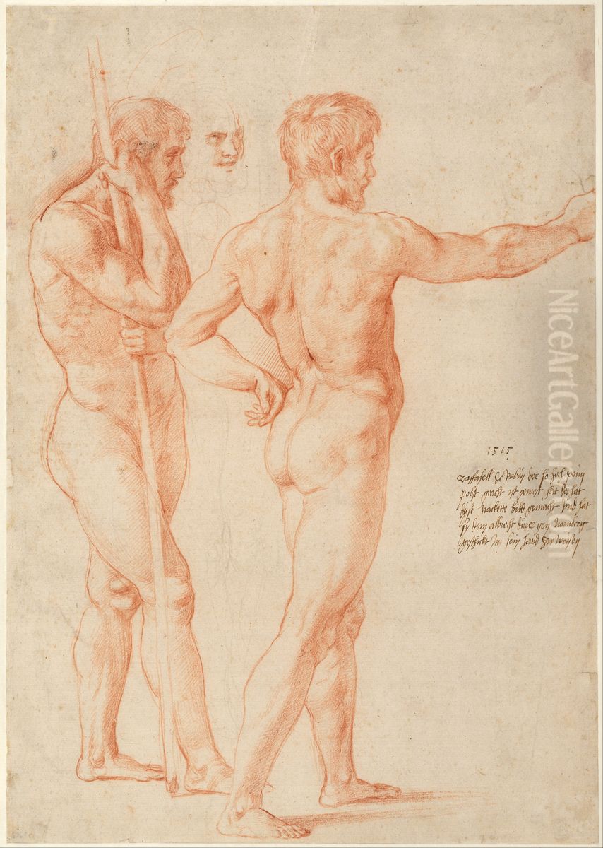 Nude Studies Oil Painting by Raphael Nude Studies Oil Painting by Raphael