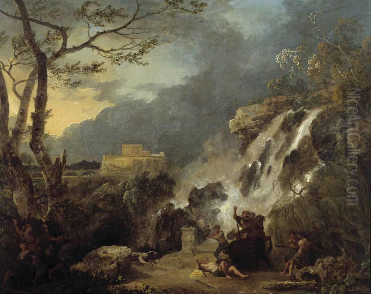 Meleager and Atalanta Oil Painting by Richard Wilson