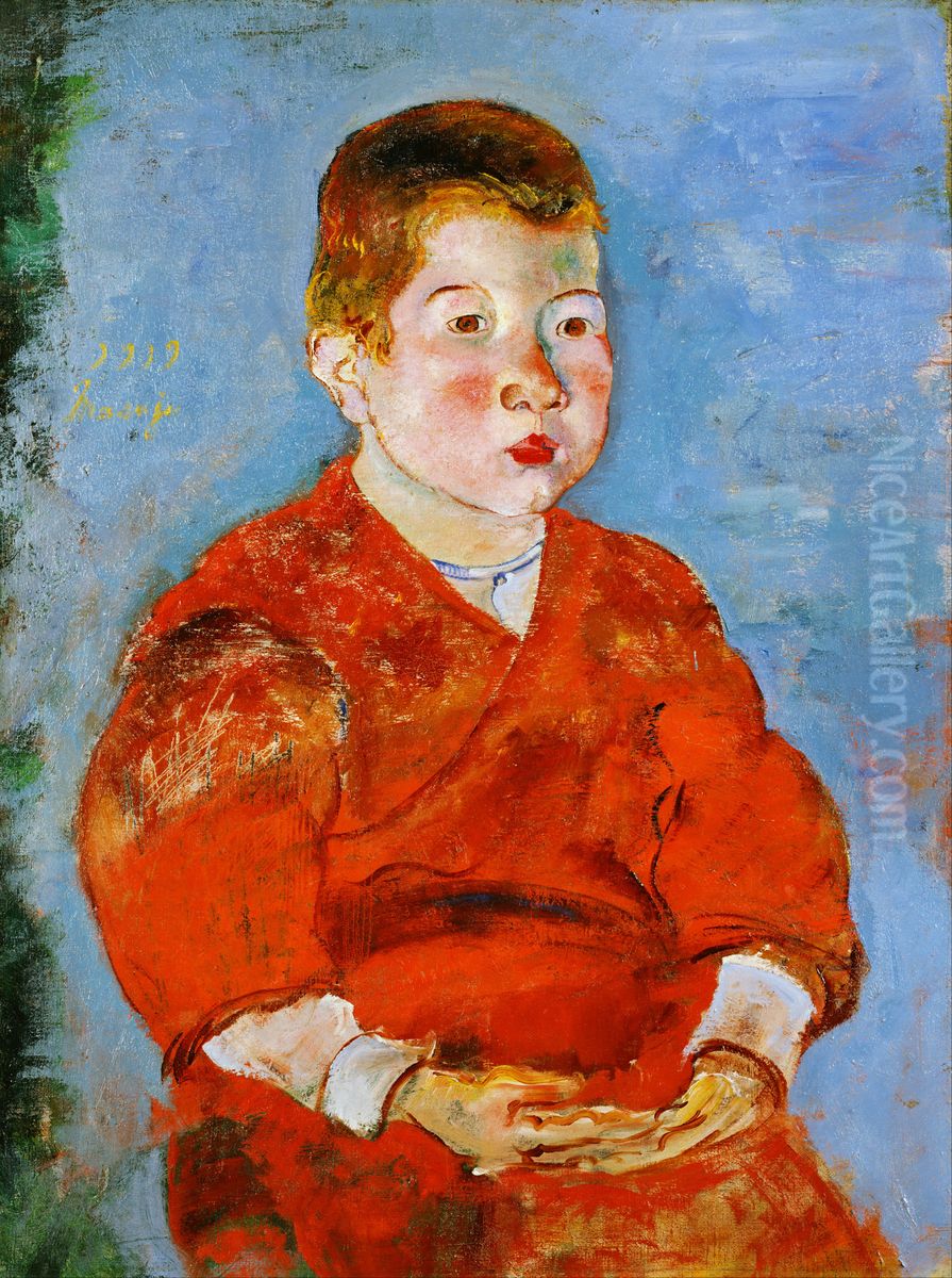 Boy Oil Painting by Sekine Shoji