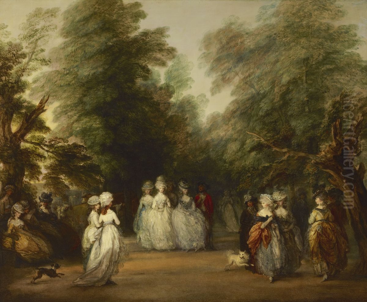 The Mall in St. James's Park Oil Painting by Thomas Gainsborough