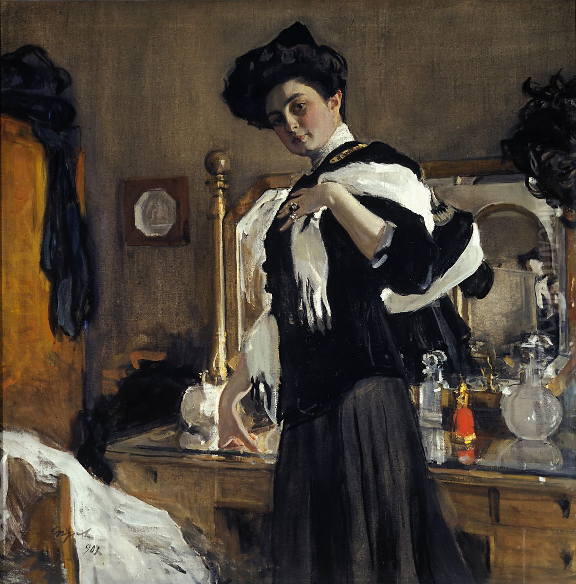 Portrait of Henriette Girshman Oil Painting by Valentin Serov