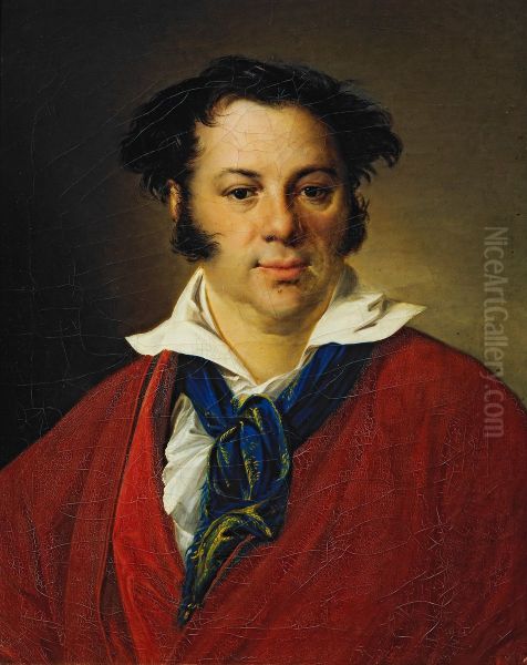 Portrait of K.G.Ravich Oil Painting by Vasily Andreevich Tropinin