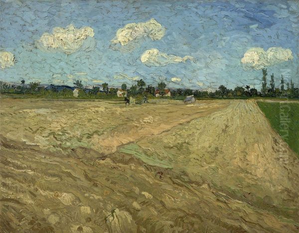 Geploegde akkers ('De voren') Oil Painting by Vincent Van Gogh