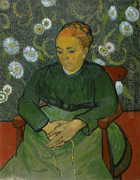 La berceuse (Portret van Madame Roulin) Oil Painting by Vincent Van Gogh