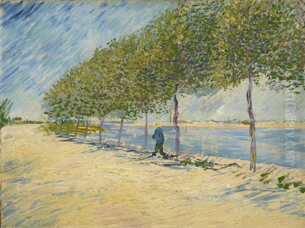Langs de Seine Oil Painting by Vincent Van Gogh
