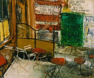 Cafe Terrace with Posters