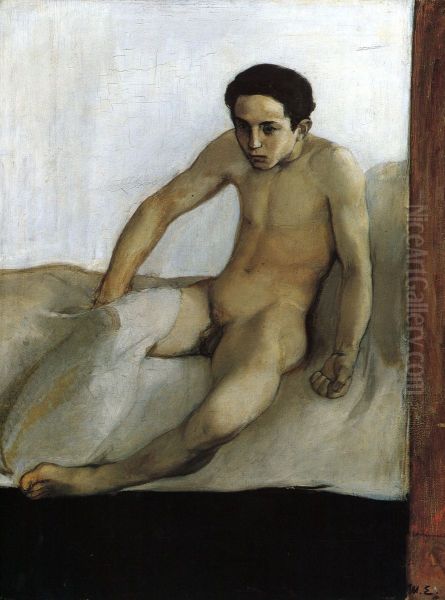 Uppvaknandet Oil Painting by Magnus Enckell
