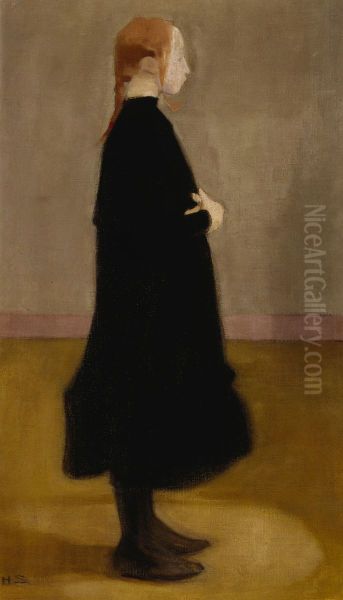 The School Girl II Oil Painting by Helene Schjerfbeck
