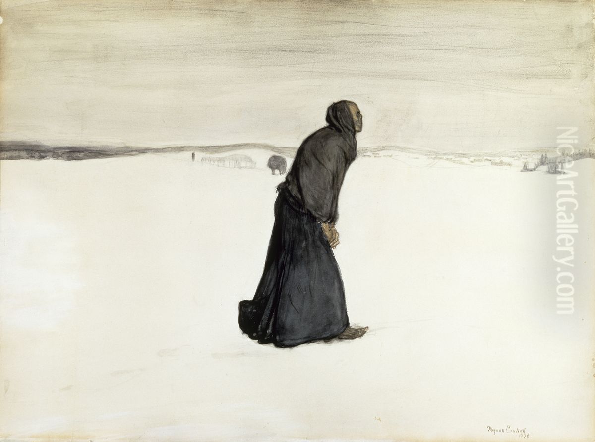 Death's walk Oil Painting by Magnus Enckell Death's walk Oil Painting by Magnus Enckell