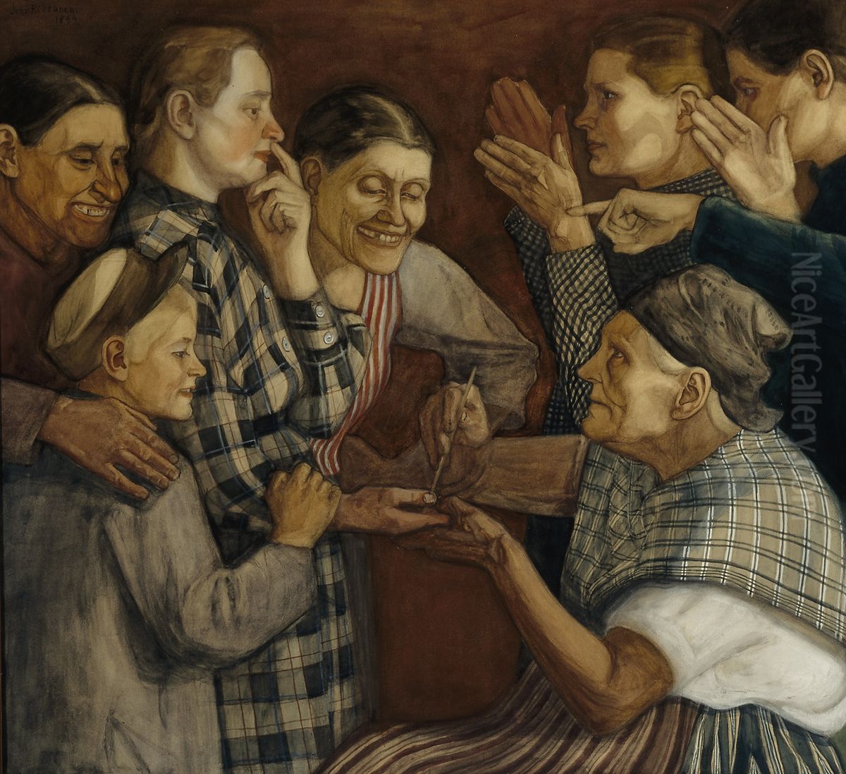 The Fortune-Teller Oil Painting by Juho Rissanen