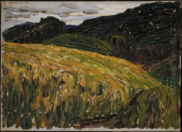 Kochel, Mountain Meadow Oil Painting by Wassily Kandinsky