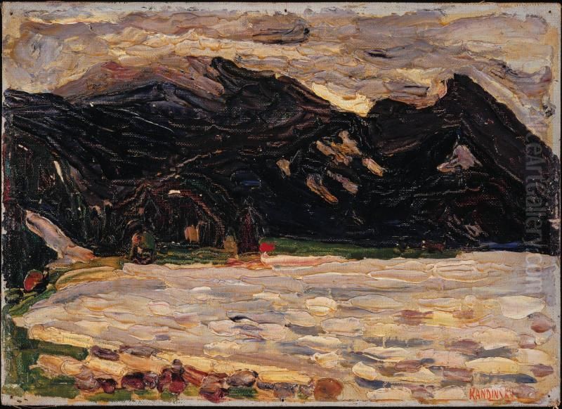 Kochel, Lake and Herzogstand Oil Painting by Wassily Kandinsky