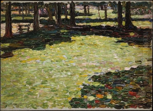 Parc de Saint-Cloud Oil Painting by Wassily Kandinsky