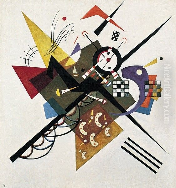 On White II Oil Painting by Wassily Kandinsky
