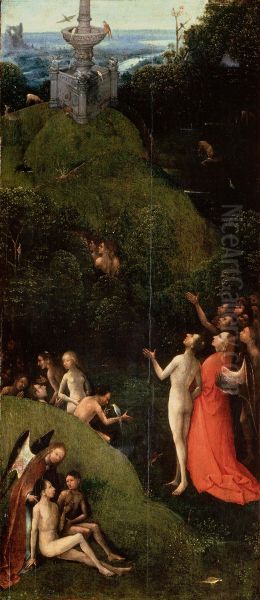 Terrestrial Paradise Oil Painting by Hieronymous Bosch