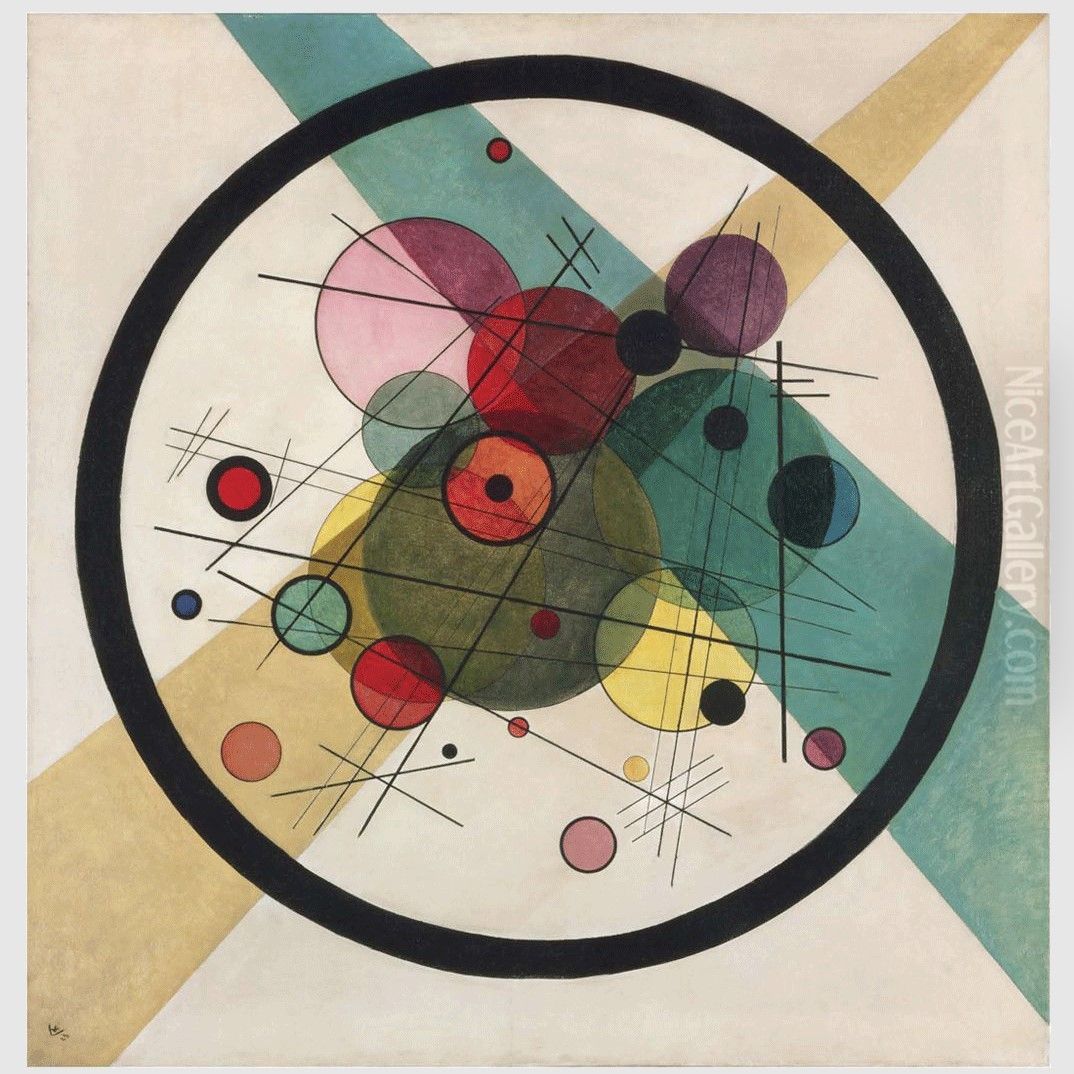 Circles in a Circle Oil Painting by Wassily Kandinsky