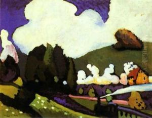 Landscape near Murnau with a Locomotive