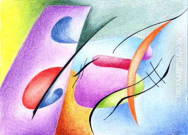 316 Oil Painting by Wassily Kandinsky