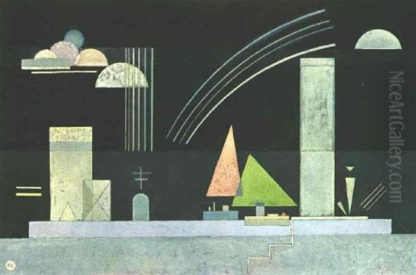 At Rest Oil Painting by Wassily Kandinsky