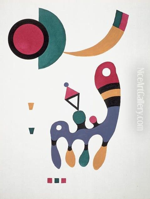 Composition (1944) Oil Painting by Wassily Kandinsky