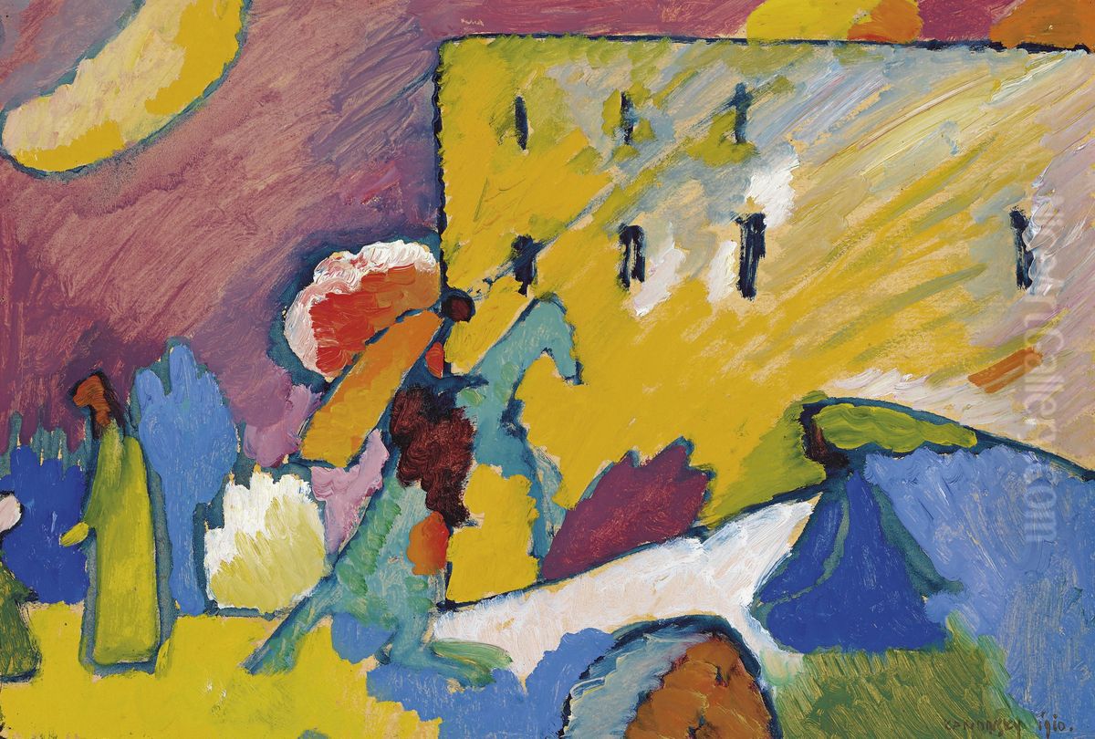 Study for Improvisation 3 Oil Painting by Wassily Kandinsky