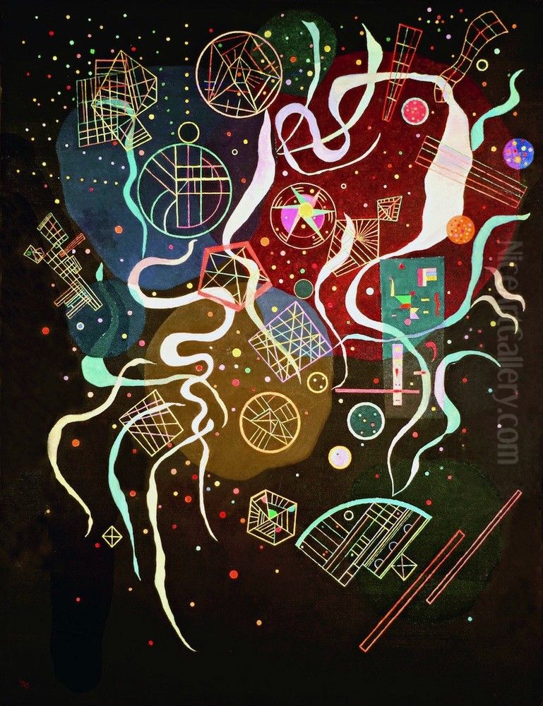 Movement I Oil Painting by Wassily Kandinsky
