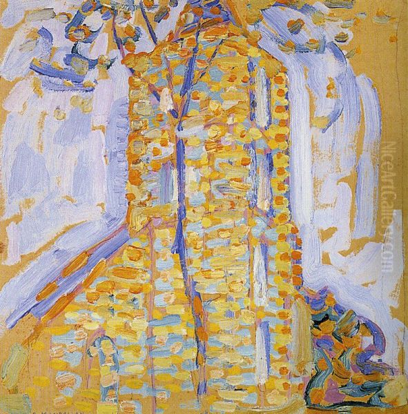Kerk te Domburg Oil Painting by Piet Mondrian