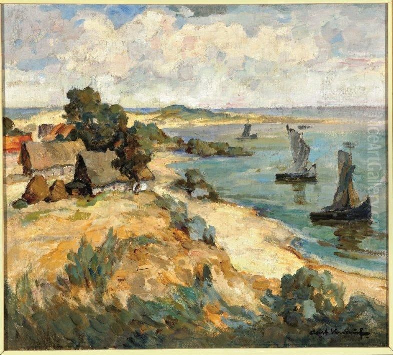 Hafflandschaft bei Purwin Oil Painting by Carl Knauf