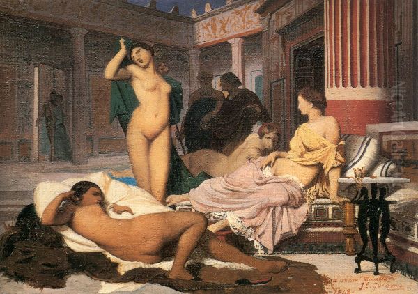 Interieur grec Oil Painting by Jean-Leon Gerome