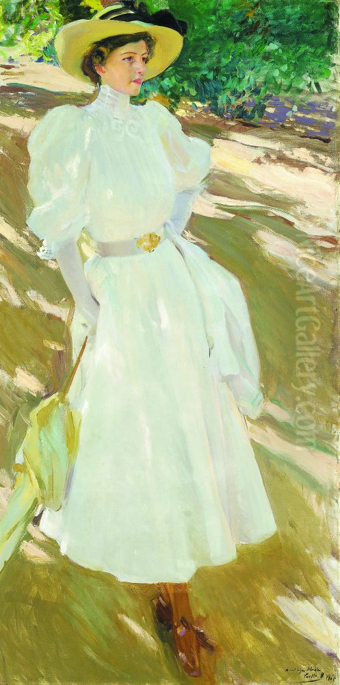 Maria at La Granja Oil Painting by Joaquin Sorolla