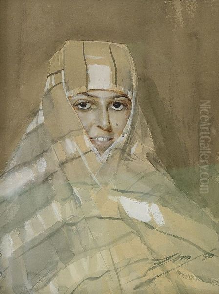 Bedouin Girl Oil Painting by Anders Zorn