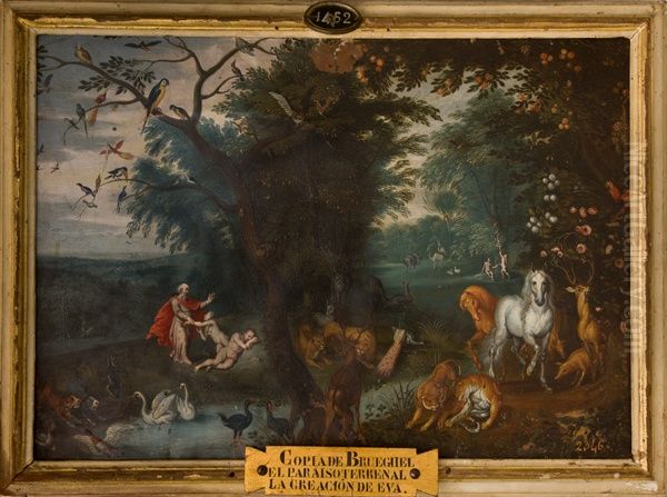 The Temptation of Eve Oil Painting by Jan Brueghel the Elder