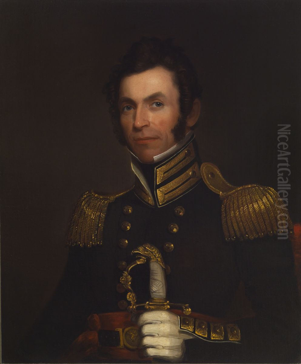 Portrait of Colonel Alexander Smith (1790-1858) Oil Painting by Alfred Jacob Miller