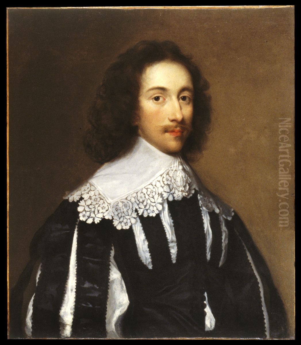 Portrait of a Young Man Oil Painting by Cornelis Janssens van Ceulen