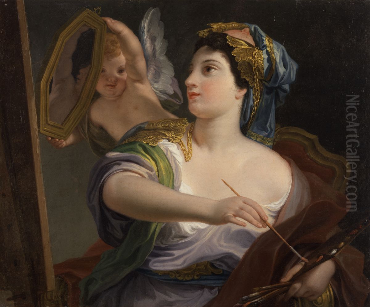 Allegory of Painting Oil Painting by Domenico Corvi