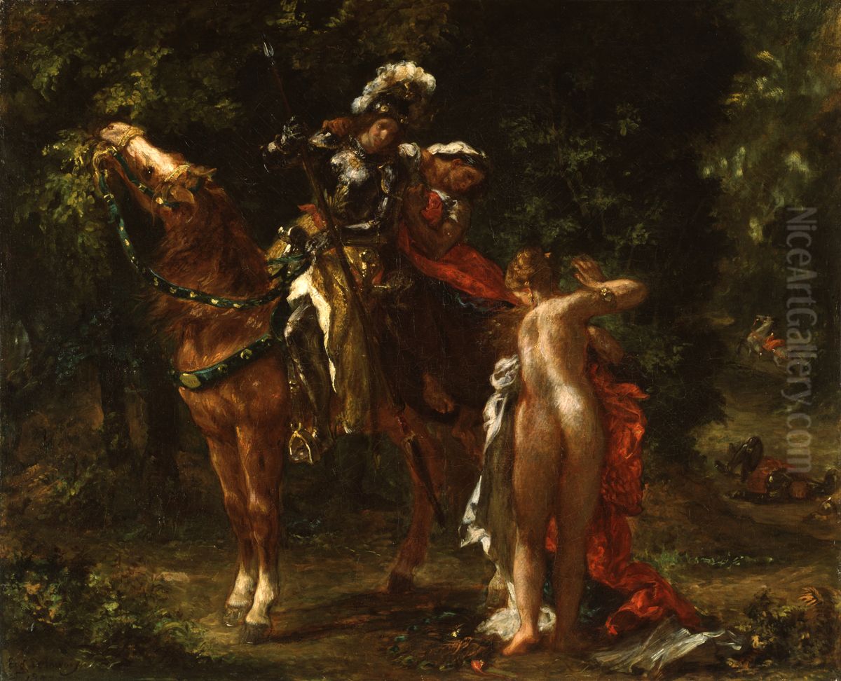 Marphise Oil Painting by Eugene Delacroix