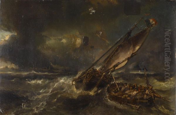After the Storm Oil Painting by Eugene Isabey