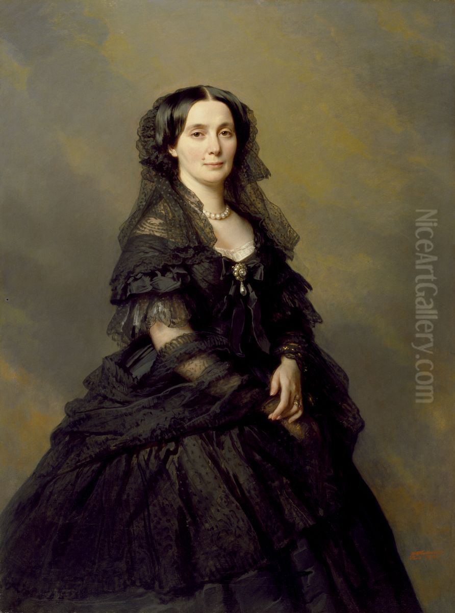 Princess Kotschoubey Oil Painting by Franz Xavier Winterhalter