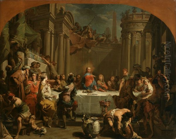 The Marriage at Cana Oil Painting by Gaetano Gandolfi