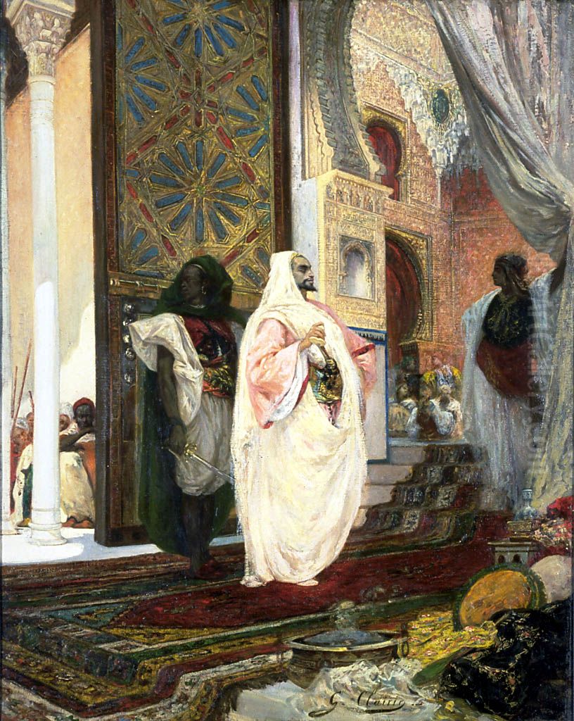 Entering the Harem Oil Painting by Georges Clairin