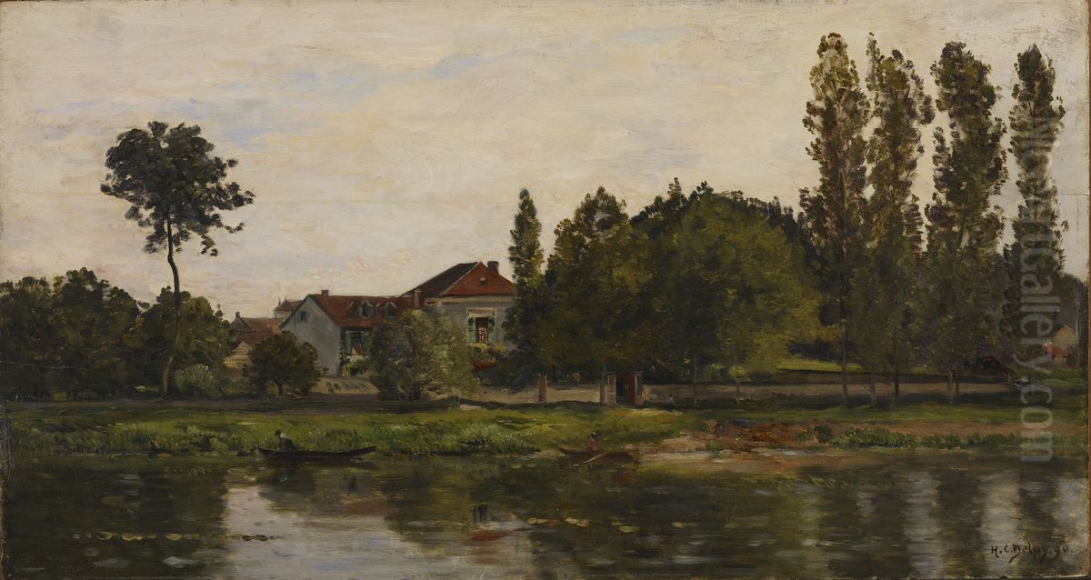 The House of M. Lucas Oil Painting by Hippolyte Camille Delpy