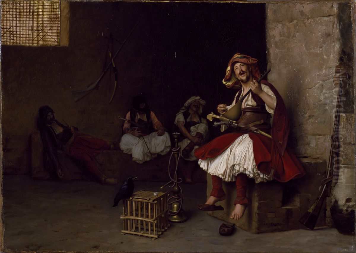 Bashi-Bazouk Singing Oil Painting by Jean-Leon Gerome