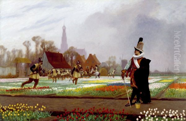 La folie des tulipes Oil Painting by Jean-Leon Gerome
